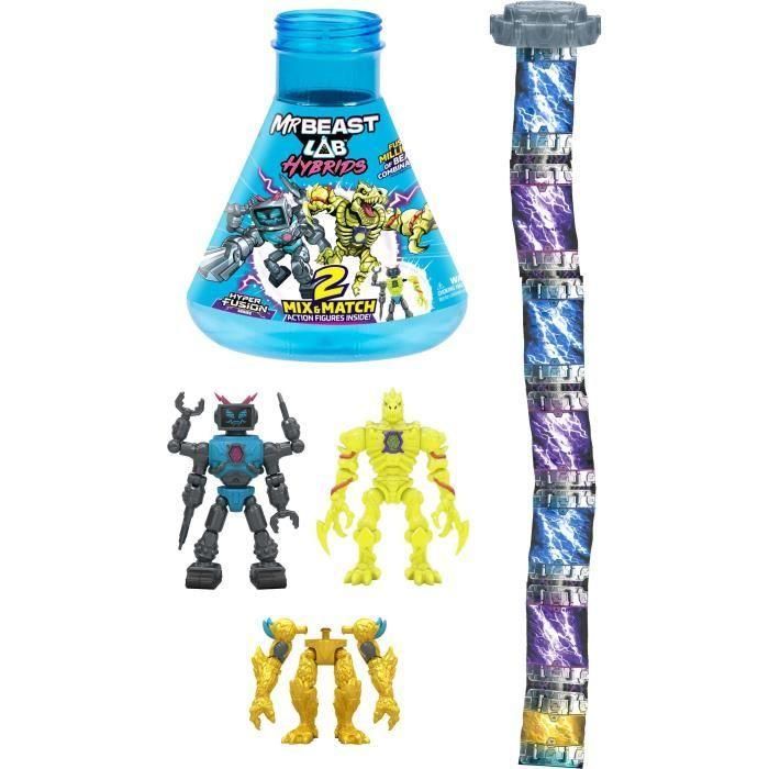 Pack de 2 figuras - MRBEAST LAB - Combina y combina - Modelo aleatorio + Media figura 4 Pack de 2 figuras - MRBEAST LAB - Combina y combina - Modelo aleatorio + Media figura 4