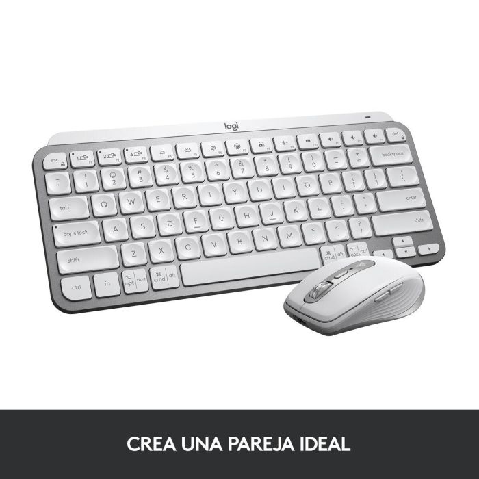 Logitech MX Keys Mini Teclado Inalámbrico Gris Pálido - Teclas Esféricas Cóncavas, Retroiluminación Inteligente, Bluetooth 27