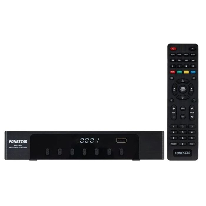 Fonestar Receptor Satelite Sobremesa HD DVB-S2 H.265 HEVC con Grabación y 2 Puertos USB Fonestar Receptor Satelite Sobremesa HD DVB-S2 H.265 HEVC con Grabación y 2 Puertos USB