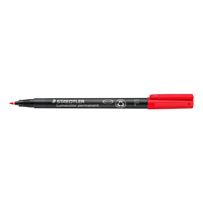 Staedtler Rotulador Permanente Lumocolor 318-2 F Rojo (Set de 10) (Set de 10) 1