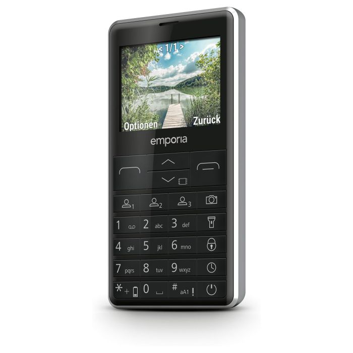 Emporia PRIME M76 LTE Teléfono Senior 4G con Teclado, Pantalla 2.31", Cámara 2 MP, 64 MB RAM, 128 MB ROM, 1400 mAh, Color Negro