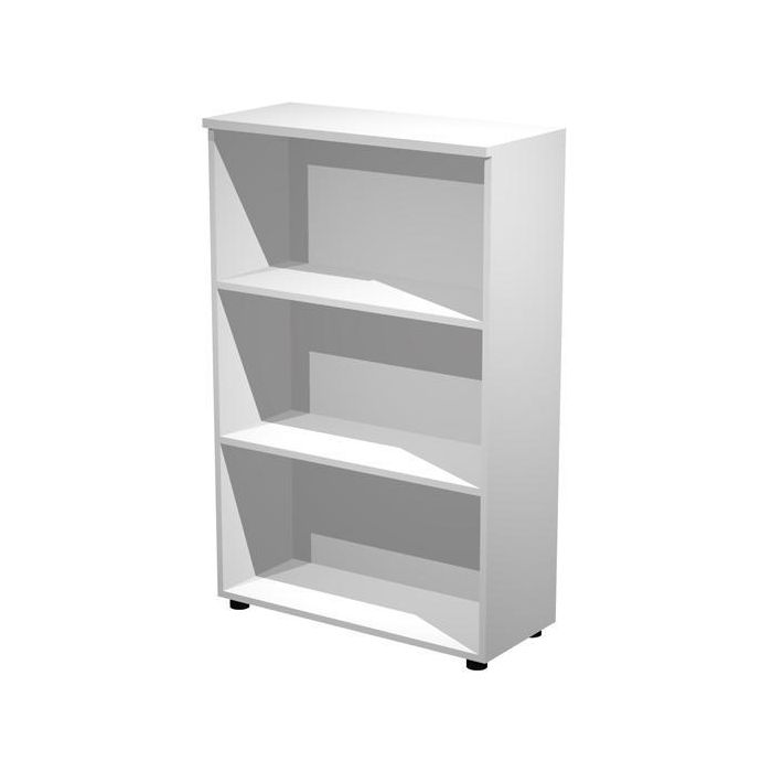 Artexport Estantería Media Presto Abierta 2 Estantes 22 mm Regulables Con Trasera Blanco