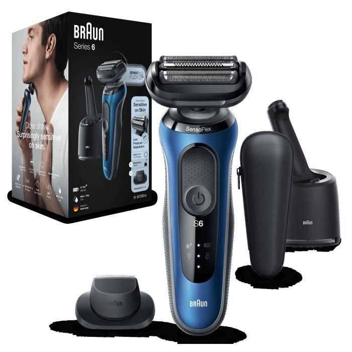 Razor eléctrico con precisión Mower Braun Series 6 61 -B7200CC - SmartCare Center, Azul 1 Razor eléctrico con precisión Mower Braun Series 6 61 -B7200CC - SmartCare Center, Azul 1