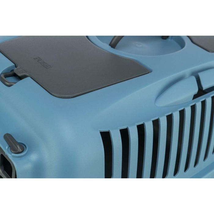Caja de transporte - TRIXIE - Capri 2 - Reciclada - XS / S: 37 x 34 x 55 cm - Gris oscuro / Azul 3 Caja de transporte - TRIXIE - Capri 2 - Reciclada - XS / S: 37 x 34 x 55 cm - Gris oscuro / Azul 3