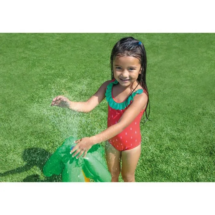 Intex Zona de Juegos Hinchable Little Dino 6941057421810 143 Litros 2 Años+ 191 x 152 x 58 cm Tobogán Fuente Dinosaurio Hinchable