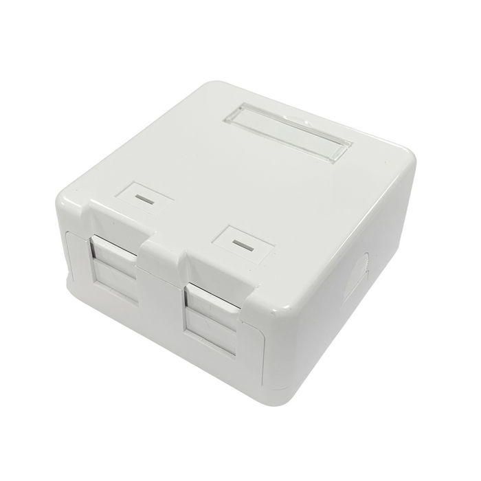Lanview Caja de Montaje en Superficie para 2 Conectores RJ45 Lanview Caja de Montaje en Superficie para 2 Conectores RJ45