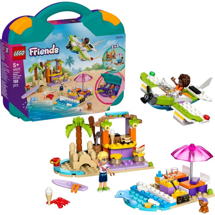 Lego Friends Juego de Construcción Portátil de Playa Creativa en Maleta de Viaje - Ideal para Niños de 5 Años en Adelante 14 Lego Friends Juego de Construcción Portátil de Playa Creativa en Maleta de Viaje - Ideal para Niños de 5 Años en Adelante 14