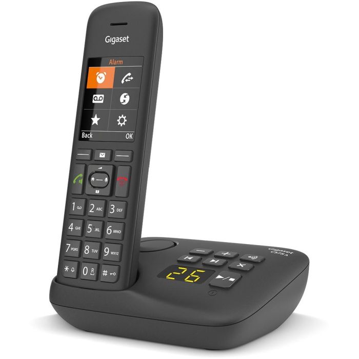 GIGASET C575A schwarz schnurlos analog (DECT) Anrufbeantworter TFT-Farb-Display Freisprechen Adressbuch fr 200 Eintrge Wecker 2