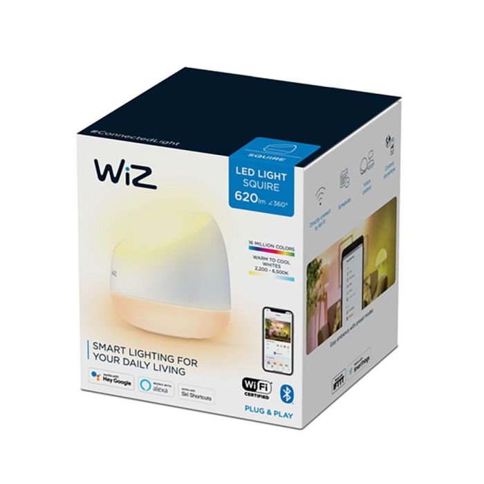 Wiz Lámpara de mesa Squire Portable 9W RGB, conectada wifi/bluetooth, 620 lumens, 929002690301 1 Wiz Lámpara de mesa Squire Portable 9W RGB, conectada wifi/bluetooth, 620 lumens, 929002690301 1