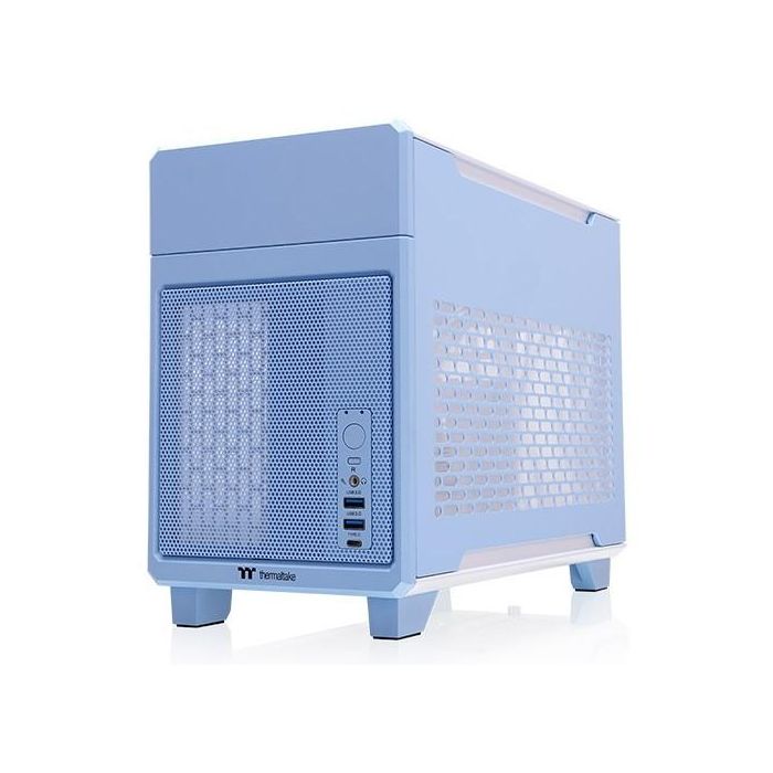 Thermaltake TR100 Mini Tower Caja PC Azul, Soporte Fuentes SFX, Radiadores 120/240mm, Ventiladores 120/140mm, Bahías 2.5" 0 Thermaltake TR100 Mini Tower Caja PC Azul, Soporte Fuentes SFX, Radiadores 120/240mm, Ventiladores 120/140mm, Bahías 2.5" 0