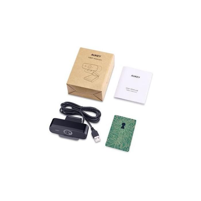 Aukey PC-W3 Stream Series Full HD Webcam with 1/2.9"-CMOS Sensor black 1