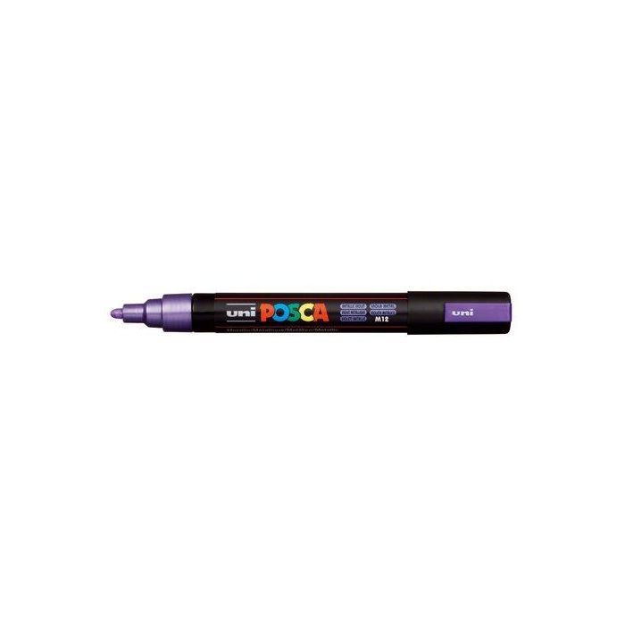 Posca Marcador Pc-5M Punta Bala 1.8 - 2.5 mm Violeta Metálico No Permanente