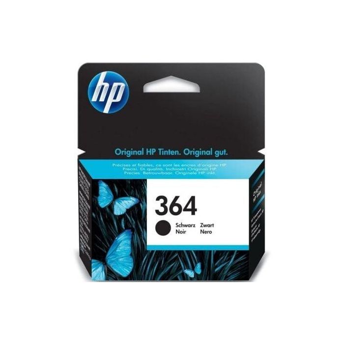 HP CB316EE Cartucho de Tinta Original Negro Nº364. Tinta Pigmento, 250 Páginas. Calidad Láser, Resistente a Borrones y Agua.
