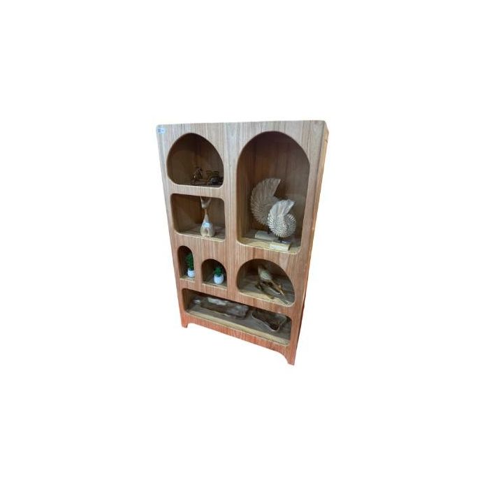DKD Home Decor Estantería Moderna de Madera Mindi – Alto 160 cm x Ancho 100 cm x Fondo 40 cm