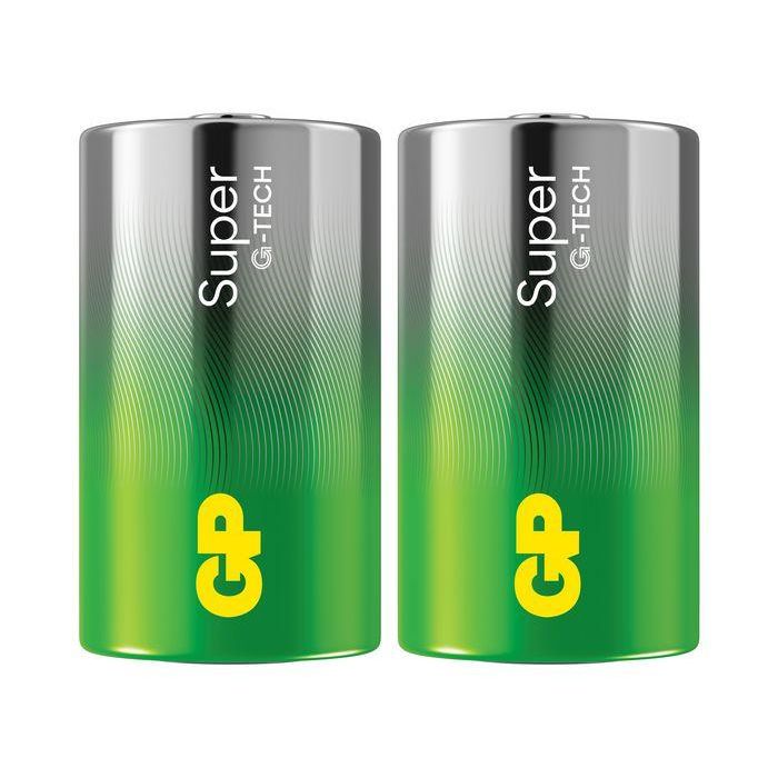 GP GP Super Alkaline D-battery, 13A/LR20, 2-pack 1 GP GP Super Alkaline D-battery, 13A/LR20, 2-pack 1