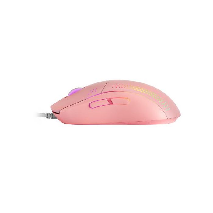 Mars Gaming MMPROP Ratón Óptico USB Tipo A, Diestro, 32000 DPI, Color Rosa 2
