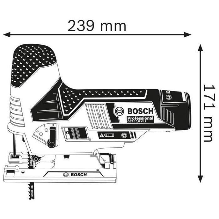 Sierra de calar Bosch Professional GST 12V-70 sin batería - 06015A1001 4 Sierra de calar Bosch Professional GST 12V-70 sin batería - 06015A1001 4