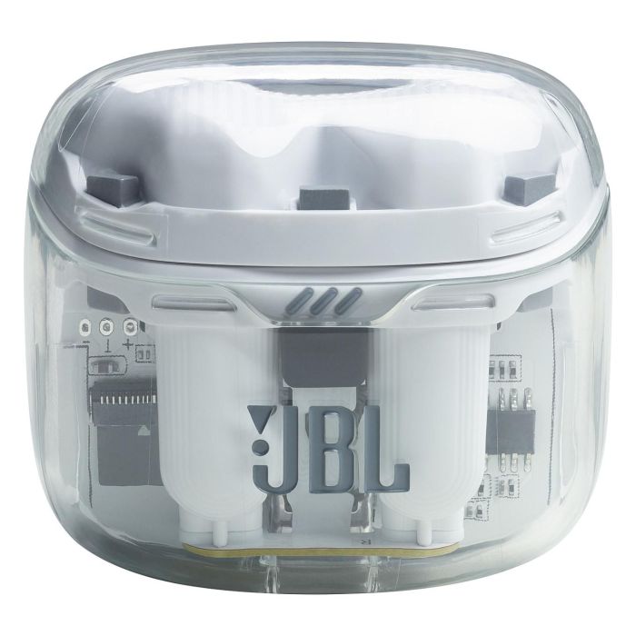 JBL Tune Flex True Wireless Auriculares Intrauditivos con Cancelación Activa de Ruido (ANC), Bluetooth 5.2, IPX4, Blanco Fantasma