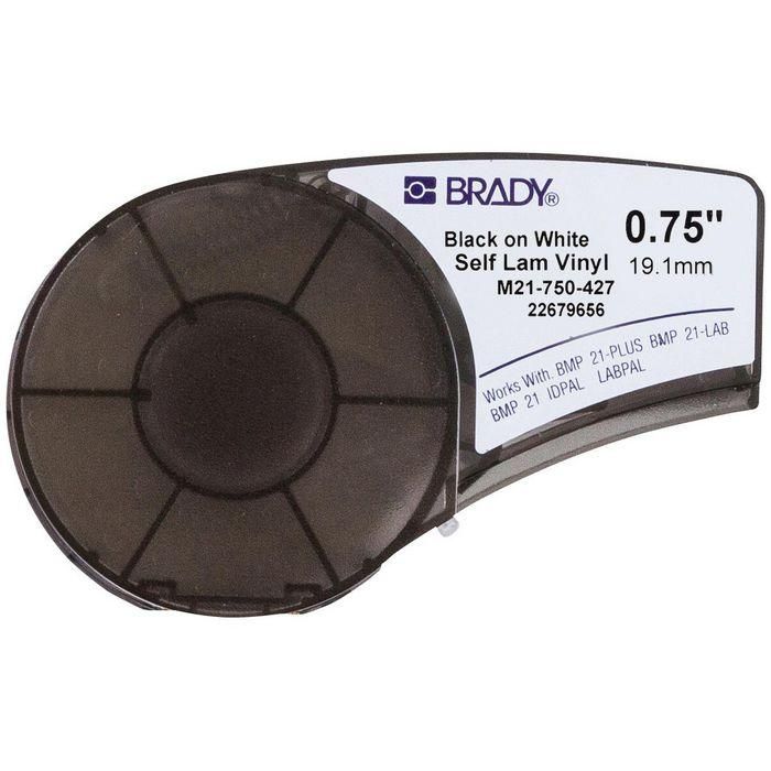 Brady Cinta Autolaminable de Vinilo para BMP21-PLUS, BMP21-LAB, BMP21, IDPAL, LABPAL 19.05 mm x 4.30 m