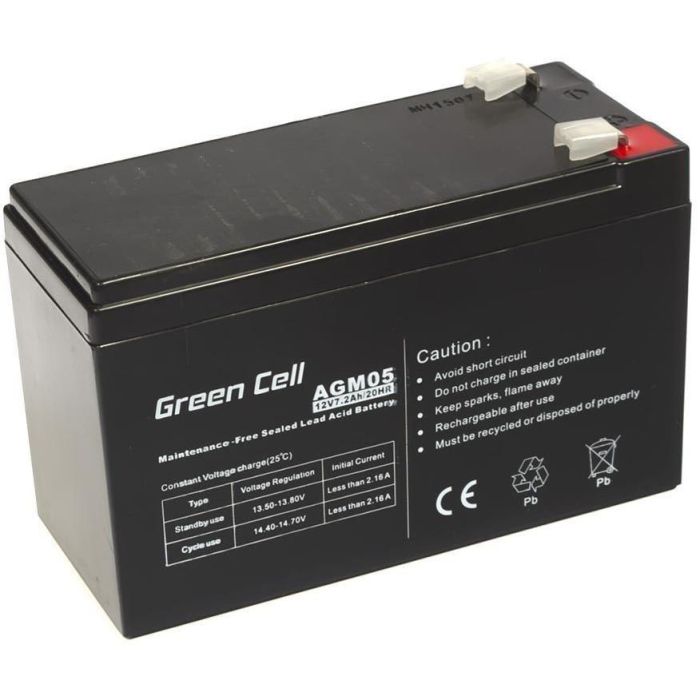Green Cell AGM05 Batería de Repuesto 12V/7.2Ah