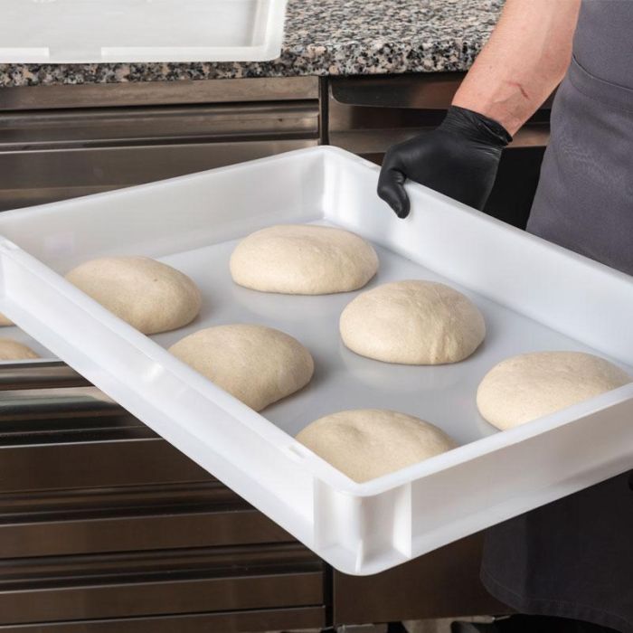 CAMBRO - DB604010-148 - Caja de masa para pizza - 60 x 40 x 9,5 cm - Blanco - (Tapa no incluida)