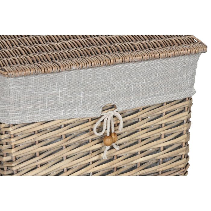 Cesta Ropa Basicos DKD Home Decor Beige Natural 35 x 55 x 47 cm Set de 5 3