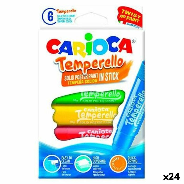 Témperas Carioca Temperello 6 Piezas (24 Unidades) Témperas Carioca Temperello 6 Piezas (24 Unidades)