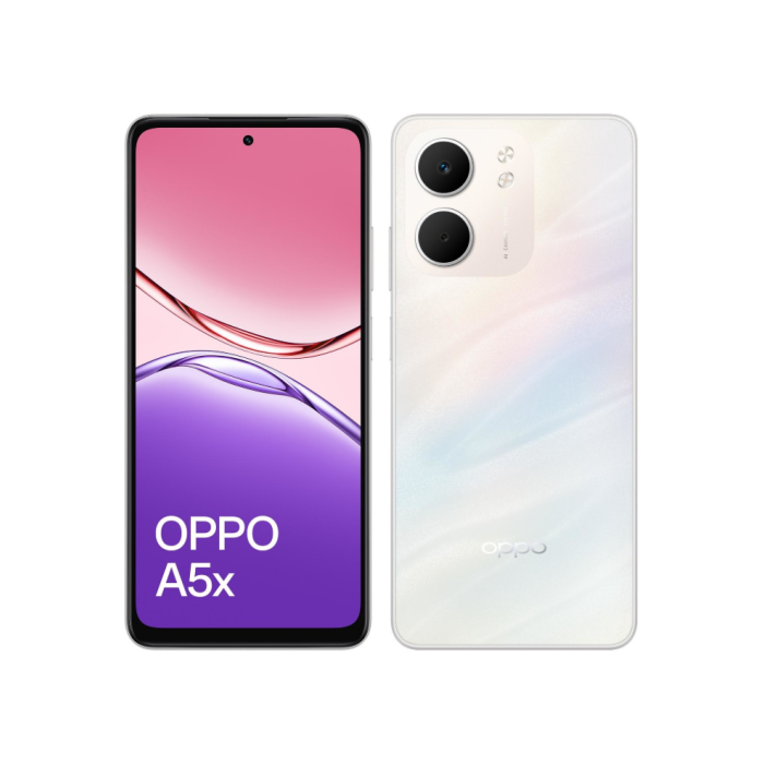 OPPO A5x 110010348468 Smartphone 4G Dual SIM 6.67" 4GB RAM 128GB 6000mAh Blanco Snapdragon 6s Gen 1 32MP IP65