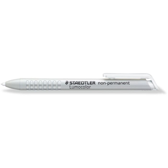 STAEDTLER Lumocolor 768 Marcador permanente blanco 3 mm para vidrio, metal, papel, plástico y piedra