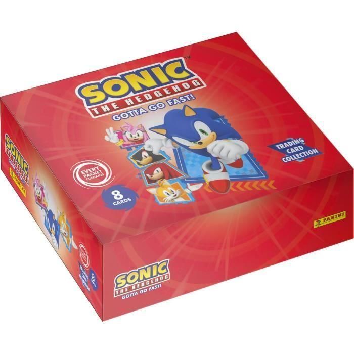 Panini PAN8051708016833 Caja Sonic the Hedgehog Classic 18 fundas 144 cartas