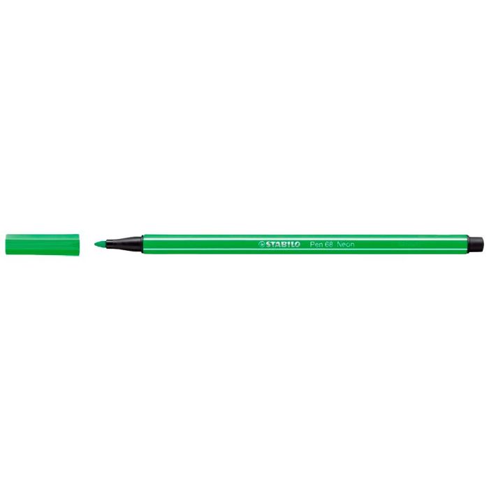 Stabilo Rotulador Pen 68 Verde Fluorescente Caja 10 Ud 1