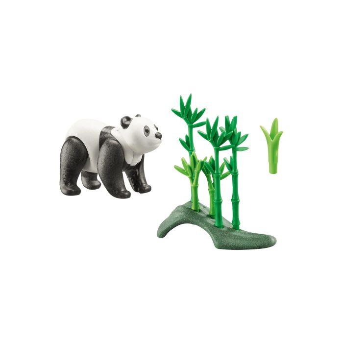 Playmobil Panda Wonderful Planet con Tarjeta de Información Animal y Accesorios 1