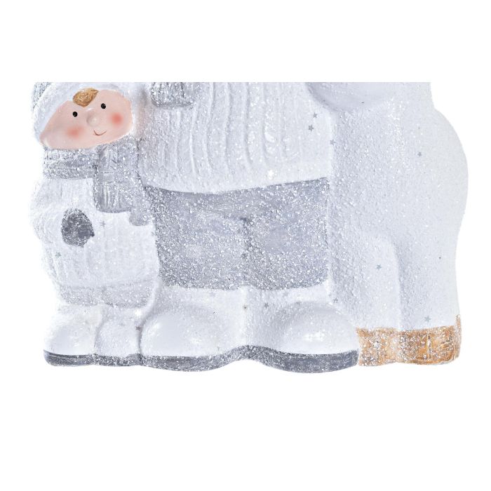 DKD Home Decor Figura de Navidad Moderna de Terracota Blanca 9 x 21 x 17 cm 2 DKD Home Decor Figura de Navidad Moderna de Terracota Blanca 9 x 21 x 17 cm 2