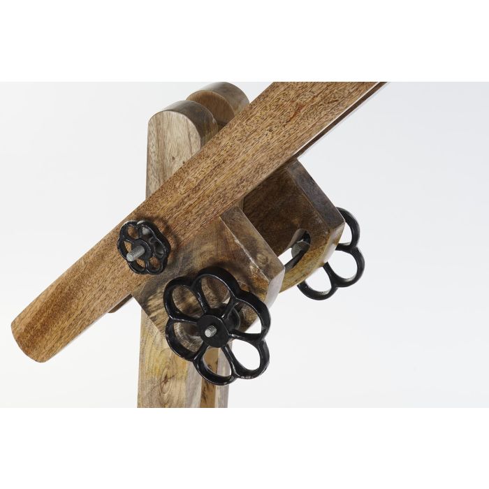 DKD Home Decor Lámpara de Pie Loft Marrón y Negro Mango y Metal 85 x 25 x 140 cm 2