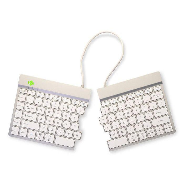 R-Go Tools Teclado ergonómico dividido R-Go Split Break con software de descanso, QWERTY (UK), Bluetooth, blanco 5