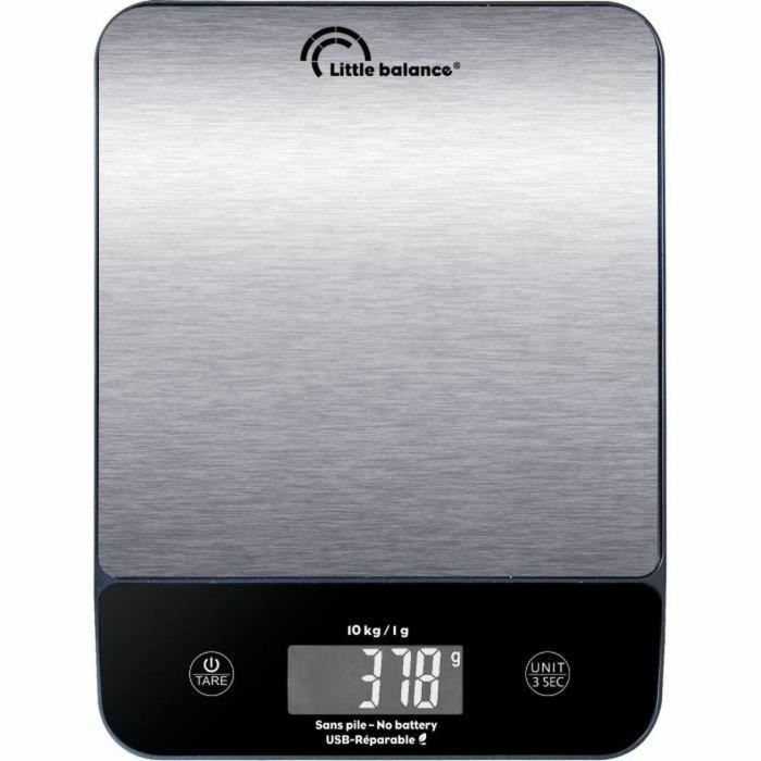 Little Balance LIT3760240787112 Báscula de Cocina Digital Happy Genius 10 de Acero Inoxidable USB Reparable 0 Little Balance LIT3760240787112 Báscula de Cocina Digital Happy Genius 10 de Acero Inoxidable USB Reparable 0