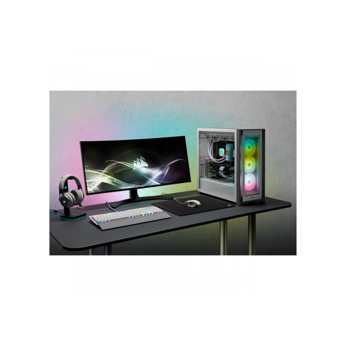 Corsair iCUE 5000X RGB Midi Torre PC Blanco - Vidrio Templado, RGB, Gestión de Cables, CC-9011213-WW 15 Corsair iCUE 5000X RGB Midi Torre PC Blanco - Vidrio Templado, RGB, Gestión de Cables, CC-9011213-WW 15