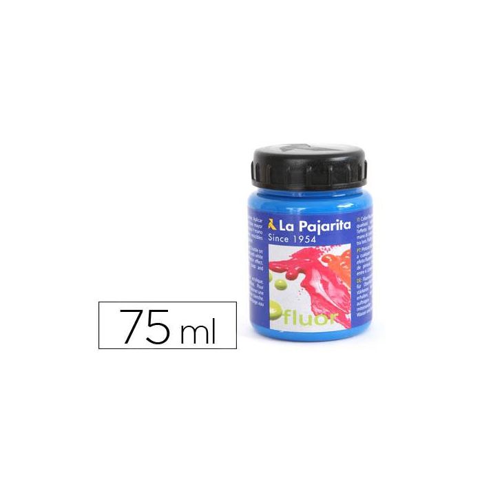 Pintura Acrilica La Pajarita F-05 Azul Luminoso 75 mL 6 unidades