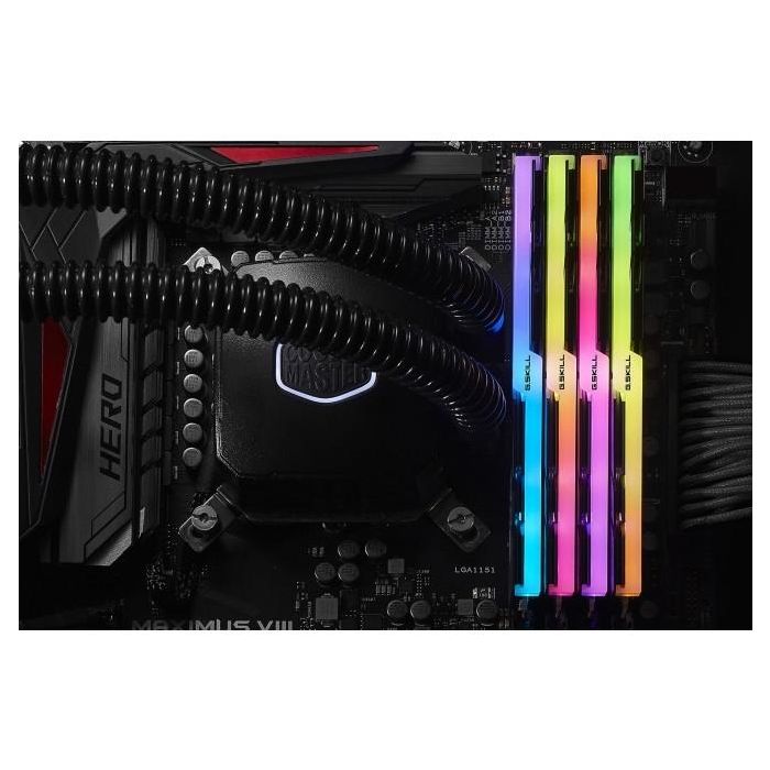 G.Skill F4-3200C16Q-32GTZRX Memoria RAM DDR4 32GB (4x8GB) 3200MHz CL16 Trident Z RGB Rojo/Verde/Azul 3