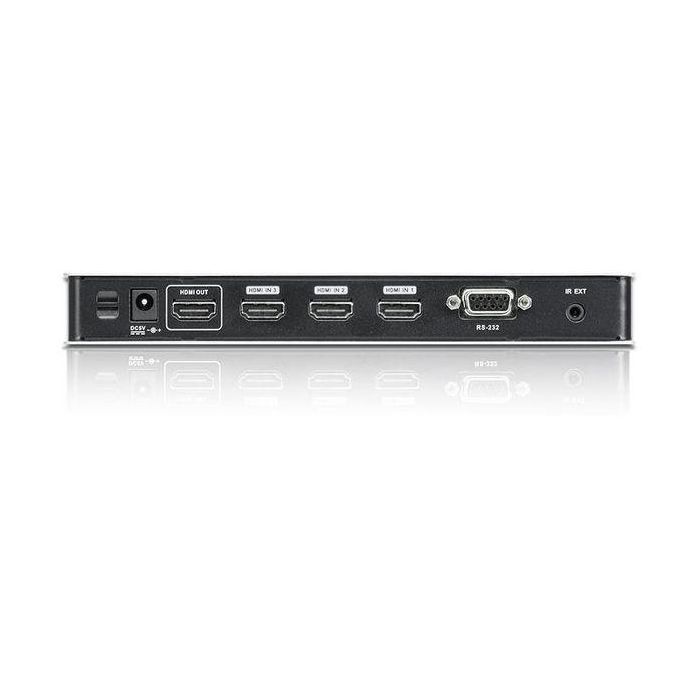 Aten Switch HDMI 4 Puertos VS481B 4Kx2K Ultra HD con RS-232, 10.2 Gb/s, IR Remoto 1