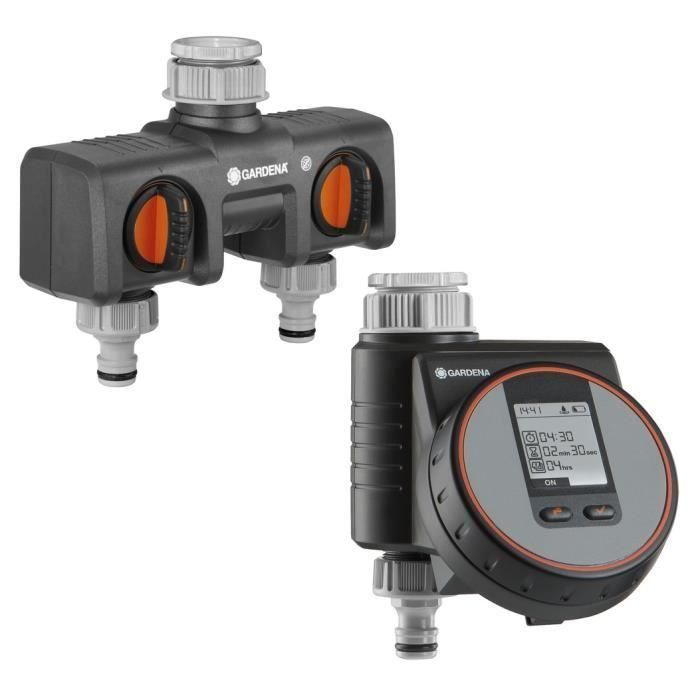 Kit programador flex 1890 + selector 2 circuitos 8193 - GARDENA Kit programador flex 1890 + selector 2 circuitos 8193 - GARDENA