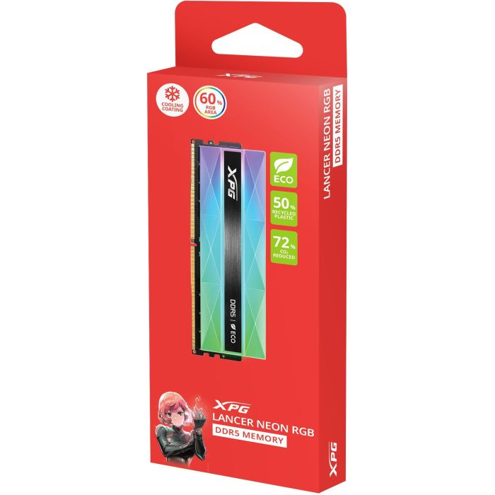 16 GB ADATA DIMM 6000 (1x 16 GB) (silber. AX5U6000C3016G-CLANRSG. Lancer Neon RGB. INTEL XMP. AMD EXPO) 3 16 GB ADATA DIMM 6000 (1x 16 GB) (silber. AX5U6000C3016G-CLANRSG. Lancer Neon RGB. INTEL XMP. AMD EXPO) 3