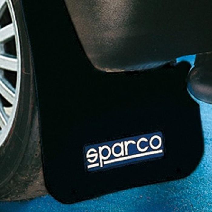 Sparco SP03791NR Faldillas Guardabarros Universales Negras, Protección contra Salpicaduras, 2 Unidades, 47x28 cm Sparco SP03791NR Faldillas Guardabarros Universales Negras, Protección contra Salpicaduras, 2 Unidades, 47x28 cm