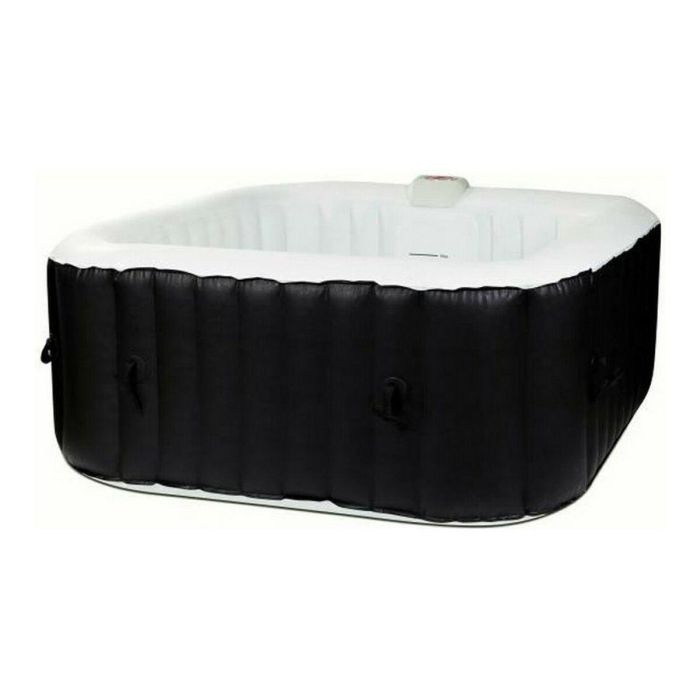 Sunspa Spa Hinchable Cuadrado para 6 Personas, 1.85 x 0.65 m, 130 Microjets, Motor Integrado, 800 Litros