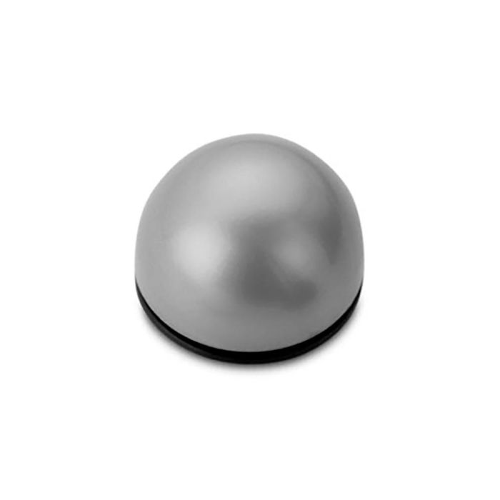 Inofix Tope de puerta adhesivo flexible gris metalizado, PVC, 2 unidades, para puertas de interior 0 Inofix Tope de puerta adhesivo flexible gris metalizado, PVC, 2 unidades, para puertas de interior 0