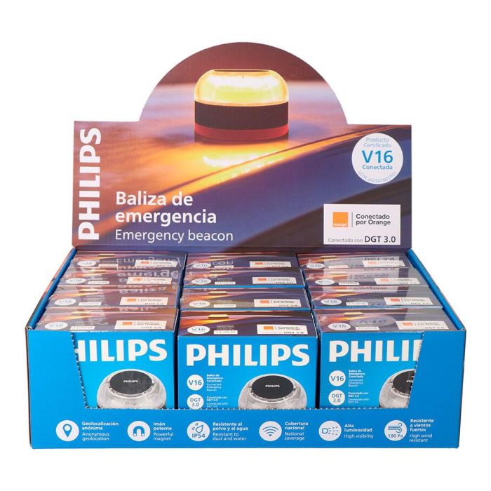 Baliza de Emergencia V16 conectada DGT 3.0 Philips SFL1000M/10 2