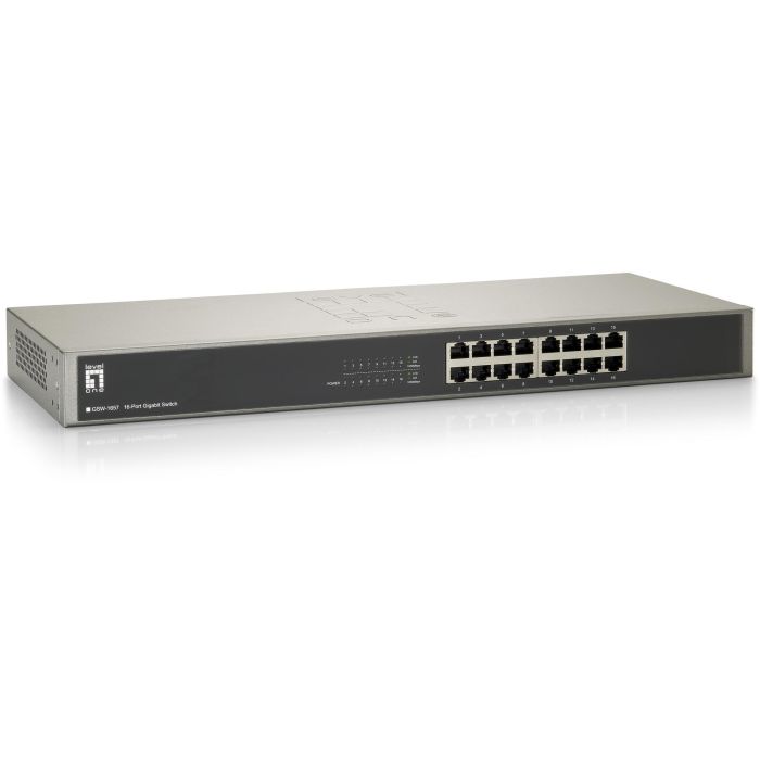 Level One Switch Gigabit 16 Puertos GSW-1657 No Administrado Montaje en Rack