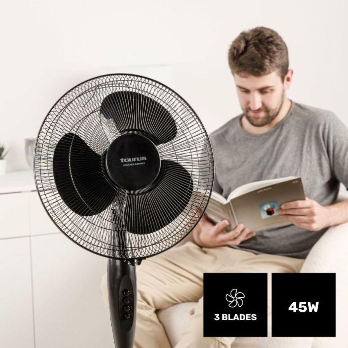 Ventilador de Pie Taurus GRECO 16CR ELEG Negro 50 W 2