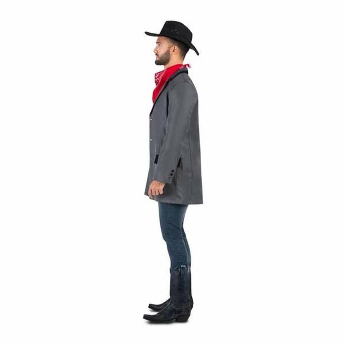 Disfraz pistolero rebelde sombrero, bandana, chaqueta, chaleco y cinturón talla XL 5 Disfraz pistolero rebelde sombrero, bandana, chaqueta, chaleco y cinturón talla XL 5