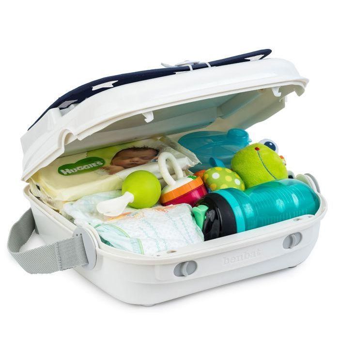 Silla elevadora para bebé para mesa de comedor - BENBAT - Portátil y lavable - Fácil de plegar - Arnés de seguridad ajustable - Azul marino 5 Silla elevadora para bebé para mesa de comedor - BENBAT - Portátil y lavable - Fácil de plegar - Arnés de seguridad ajustable - Azul marino 5